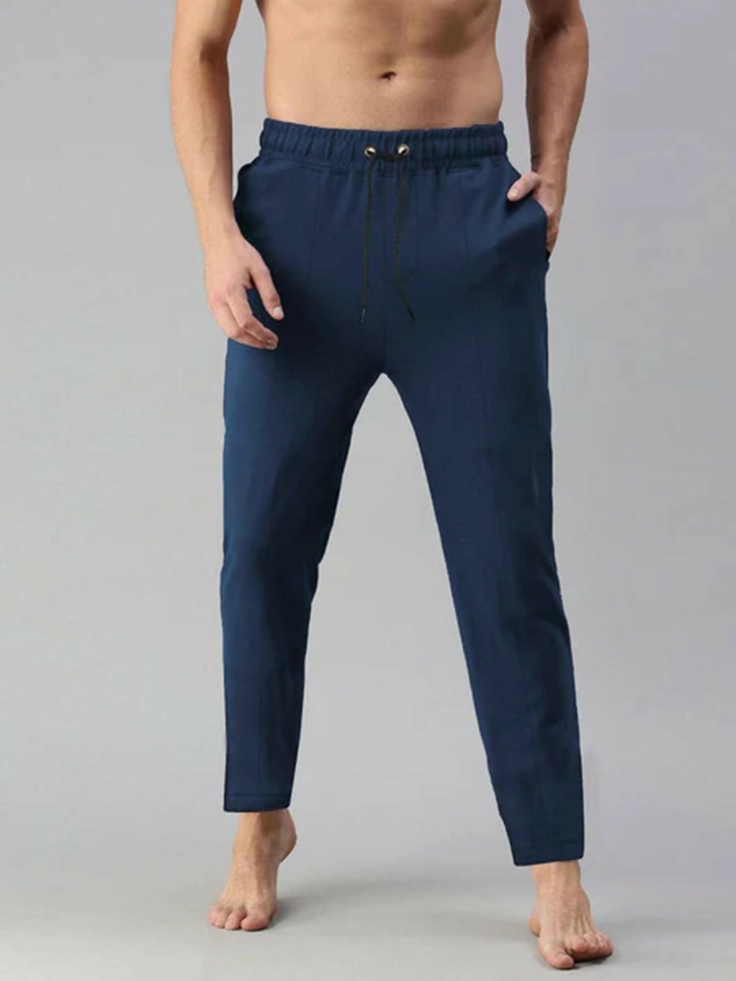 Jupiter Plain High Quality Double Belt Fleece Trousers-11913