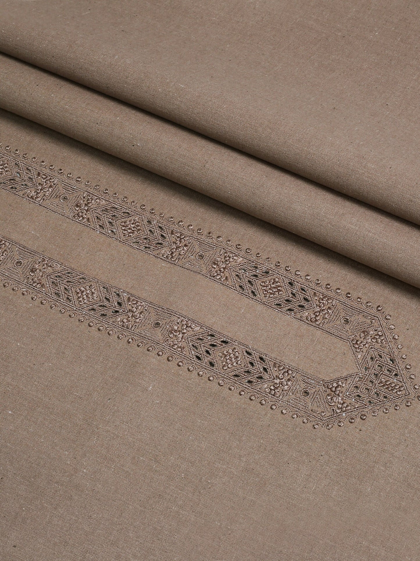 Fabrich Men Khaddar Cutwork Embroidered Unstitched Shalwar Kameez-GTS-KB-019