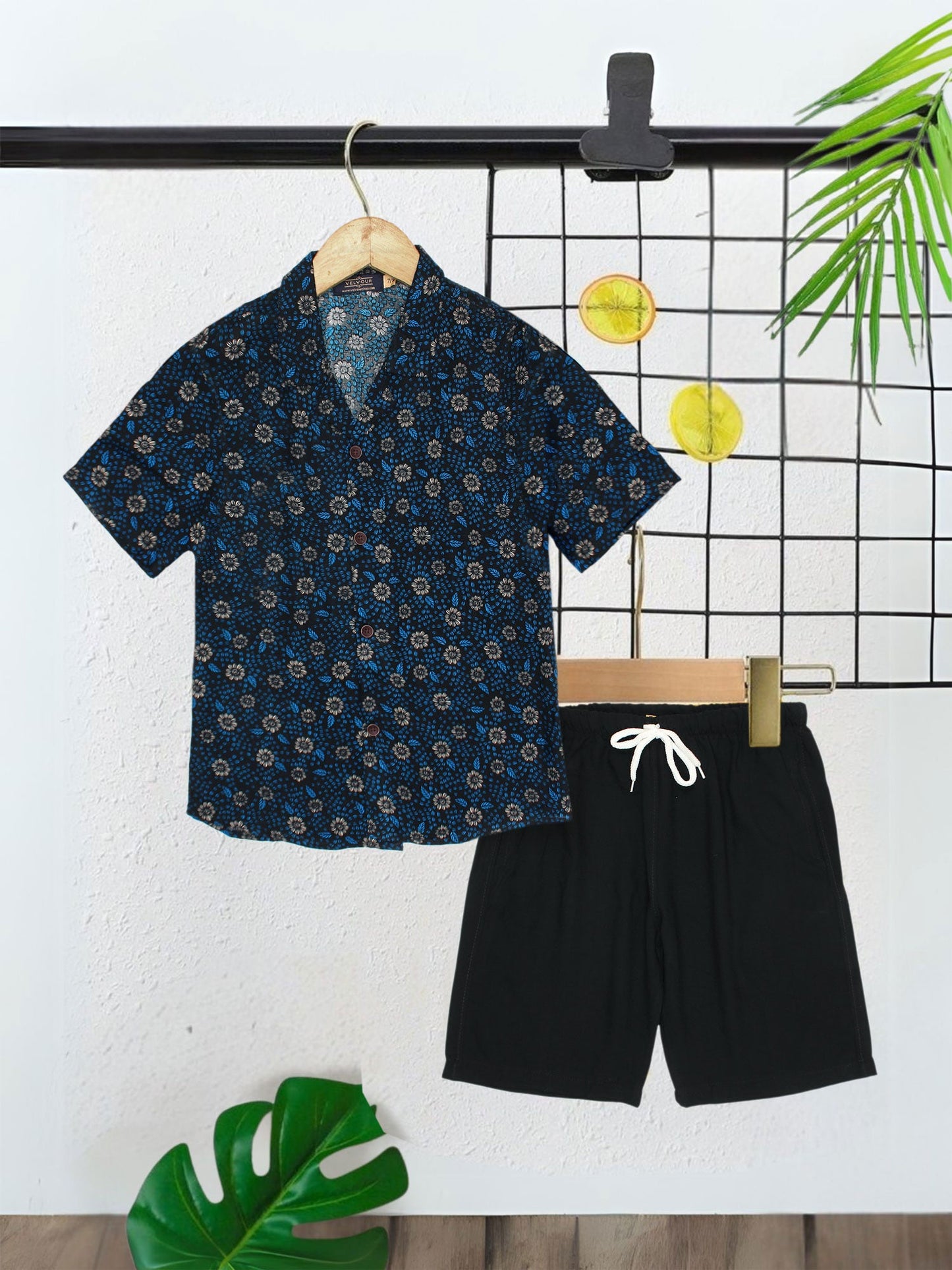 Velvour Soft Linen Printed Co-Ord Set-VC25