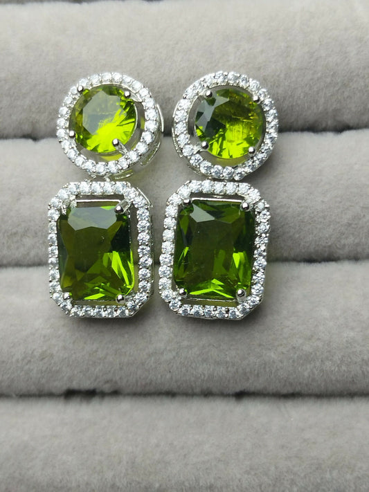 H&A Jewellery One Carat American Diamond Earrings