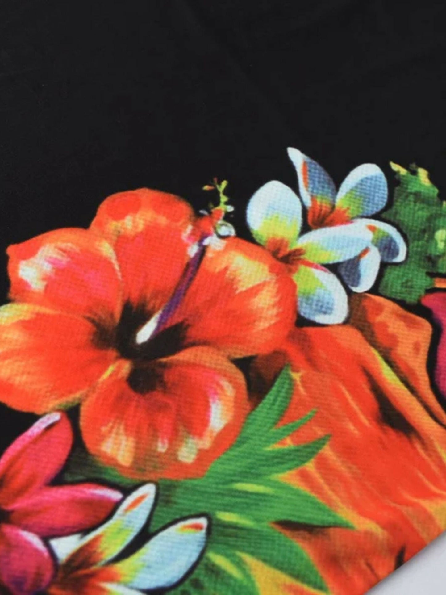 Jupiter Aesthetic Moisture Wicking Floral Side Tee Shirt-13631