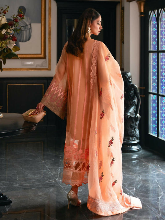 Shiza Hassan Aira Luxury Pret Organza Embroidered Stitched 4-Piece Suit-Arisa
