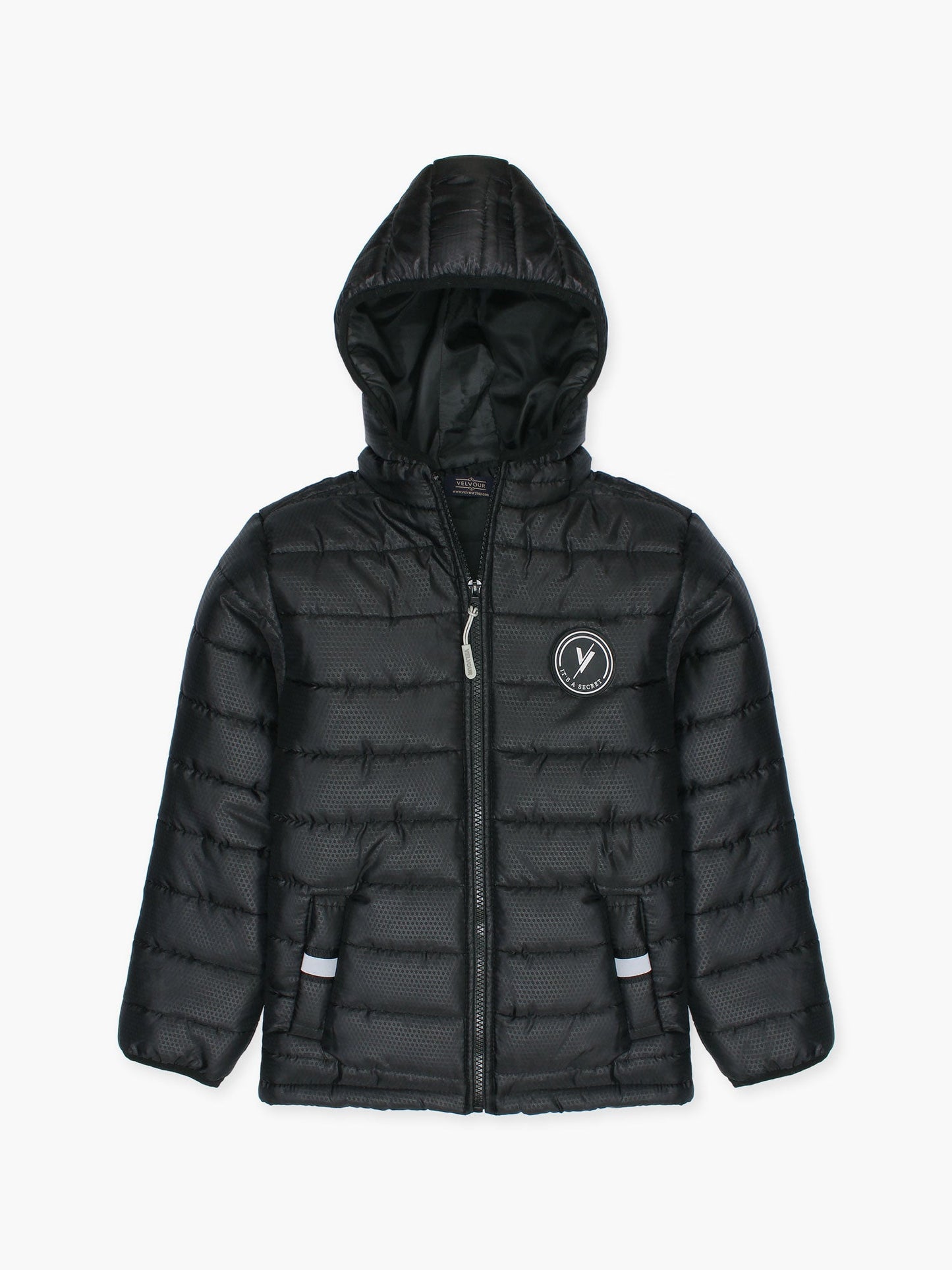 Velvour Full Sleeves Hooded Puffer Jacket-VJ64-A
