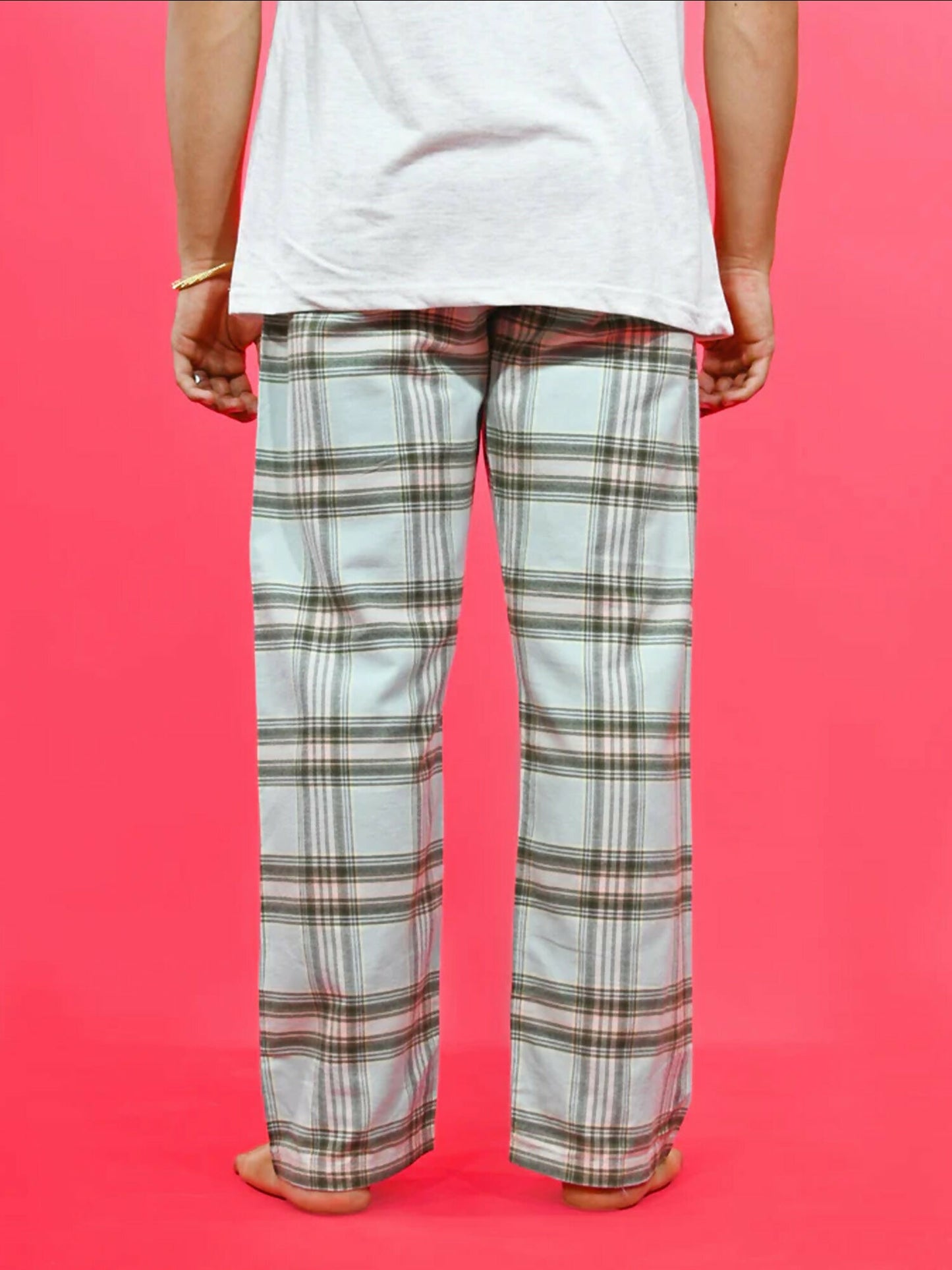 Funky's Printed Checked Loungewear Trouser-14622