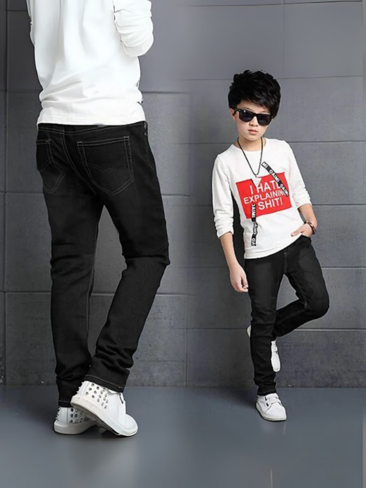 Funky's Plain Classy Stretchy Slim Fit Denim Pant-12031