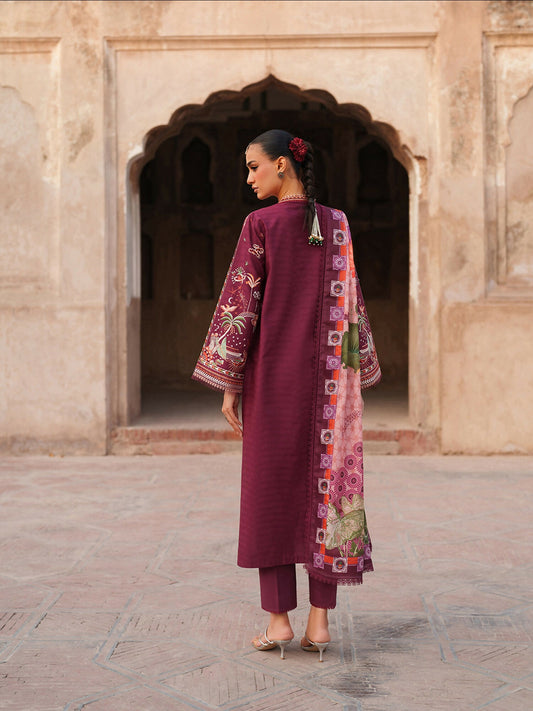 Binilyas Suroor Eid Pret'26 Lawn Embroidered Stitched 3-Piece Suit-242-A