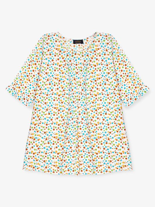 Velvour Girls Cotton Printed Stitched Tunic-VG92-B