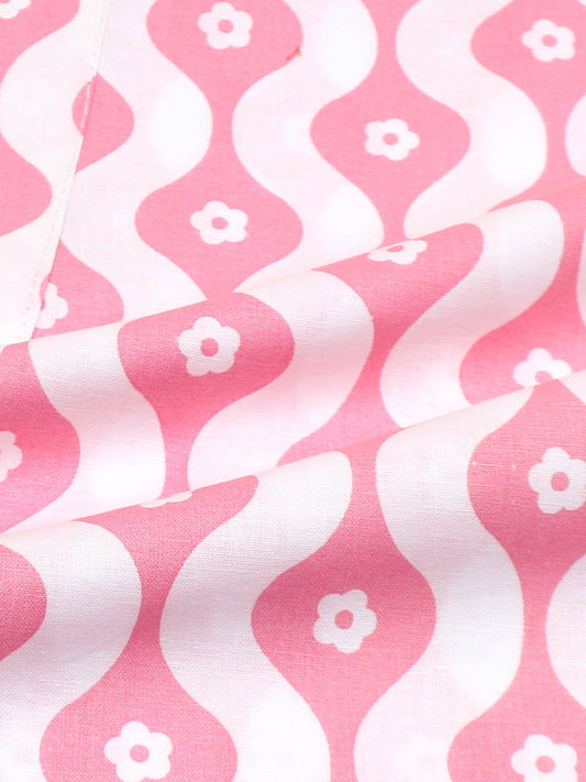 Velvour Girls Cotton Printed Co-Ord Set-VG147-B