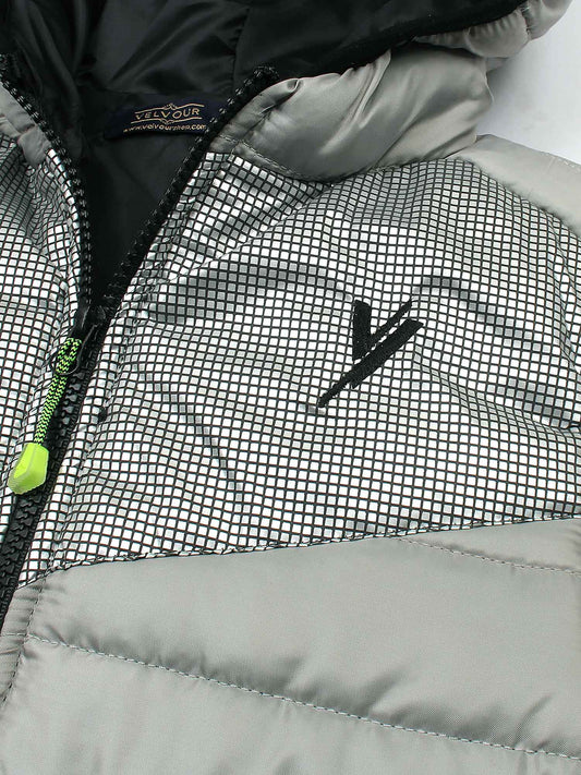 Velvour Full Sleeves Hooded Puffer Jacket-VJ24-A