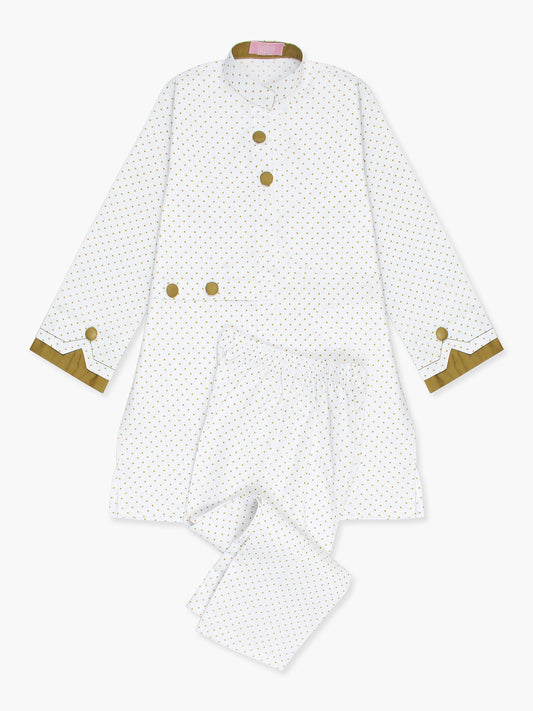 Velvour Girls Cotton Printed Stitched 2-Piece Suit-VG82-C