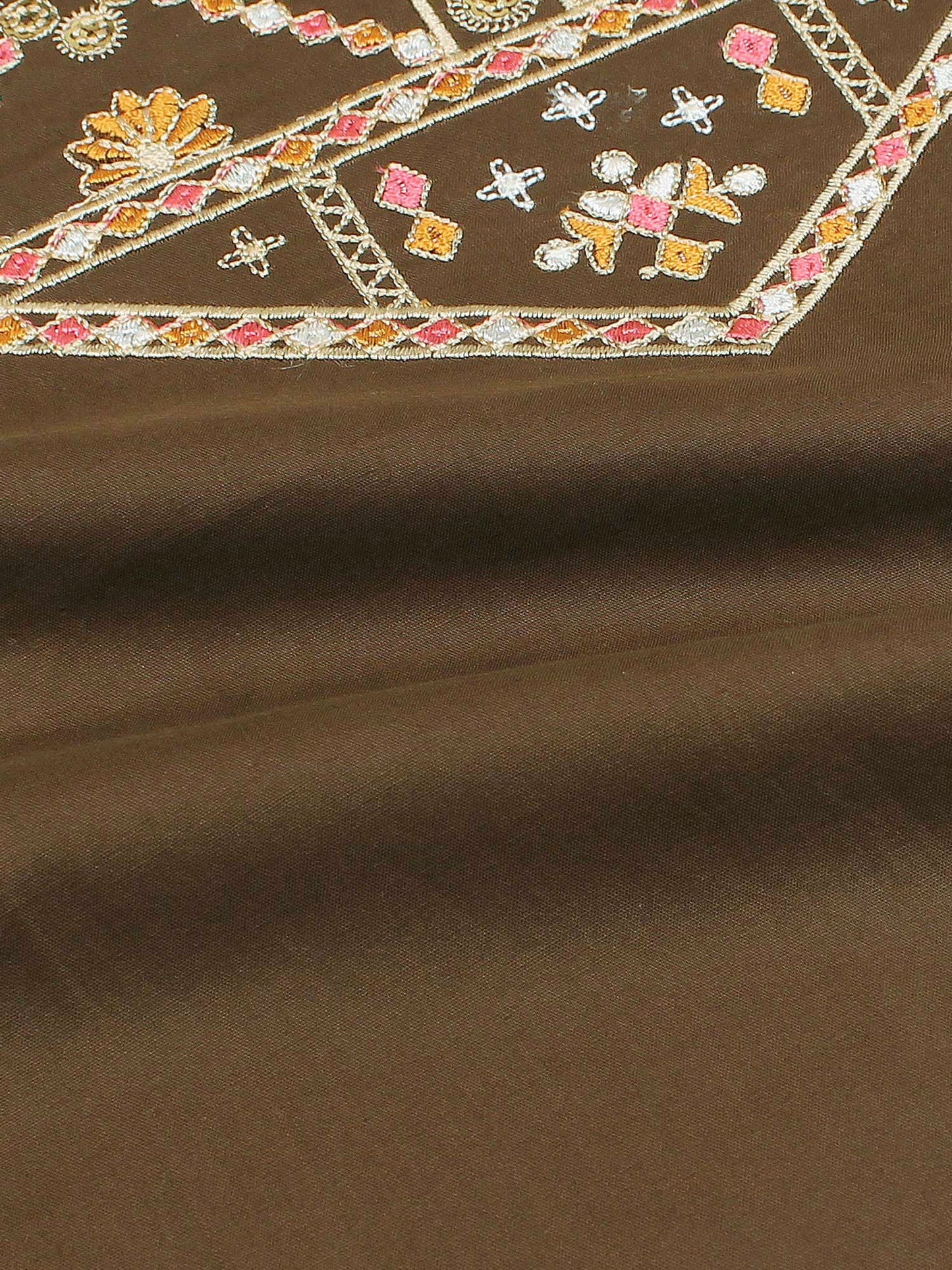Velvour Girls Cotton Embroidered Stitched 2-Piece Suit-VG159-B