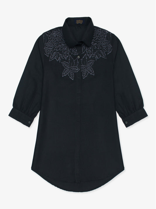Velvour Girls Viscose Embroidered Stitched Tunic-VG80-B