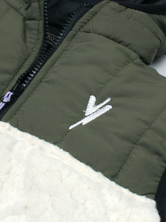 Velvour Sleeveless Hooded Fur Jacket-VJ42-B