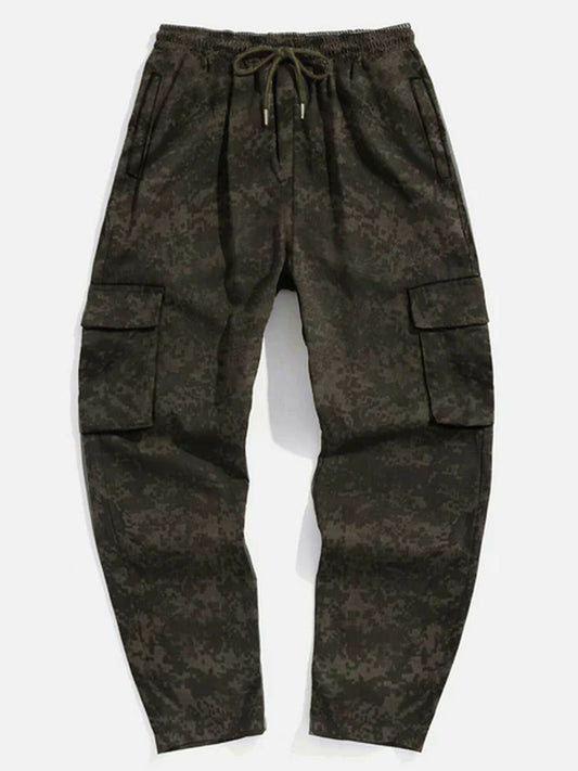 Jupiter Printed Cargo Trousers-14421