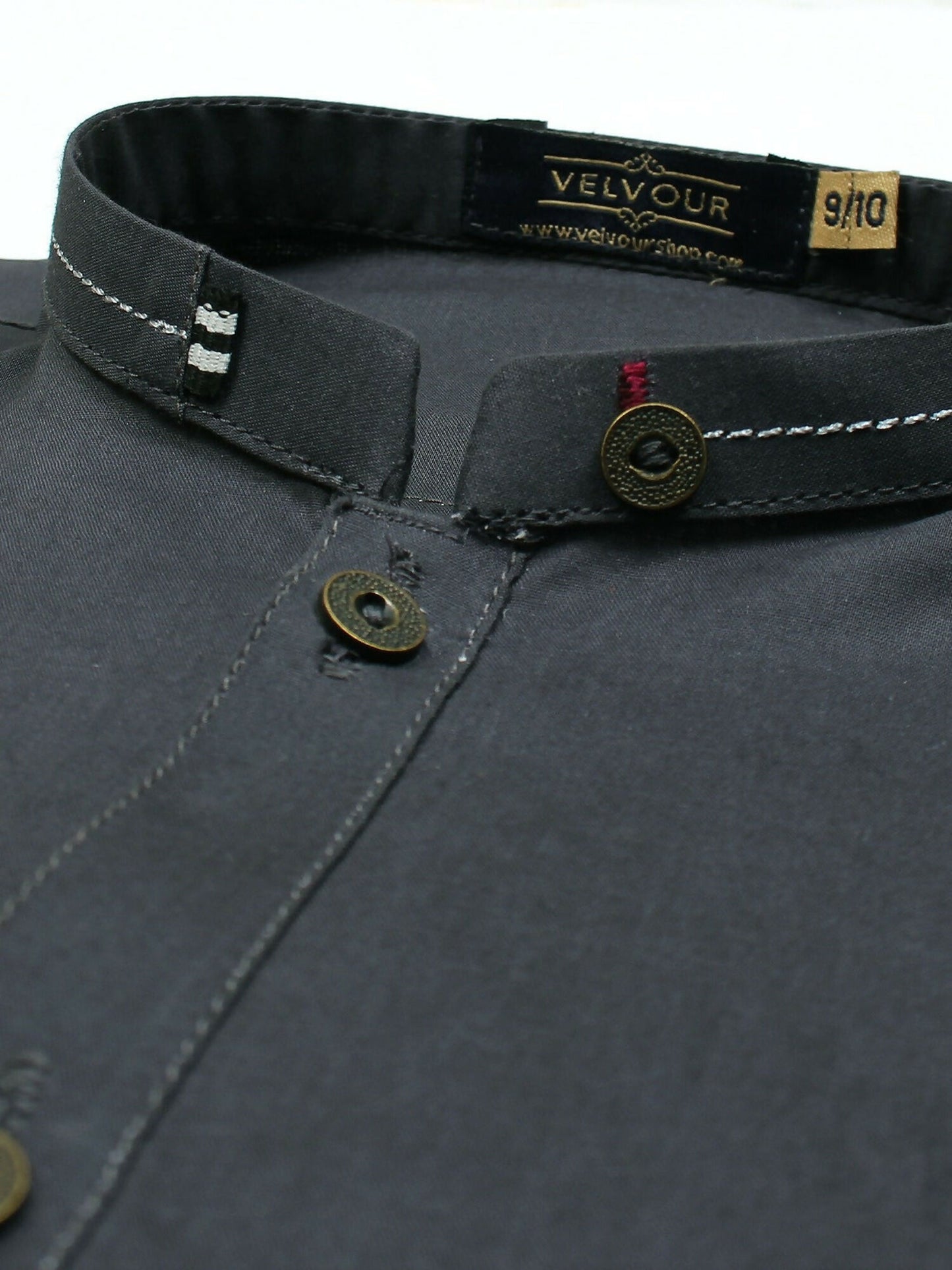 Velvour Boys Cotton Fine Detail Stitched Kurta Trouser Suit-VB209