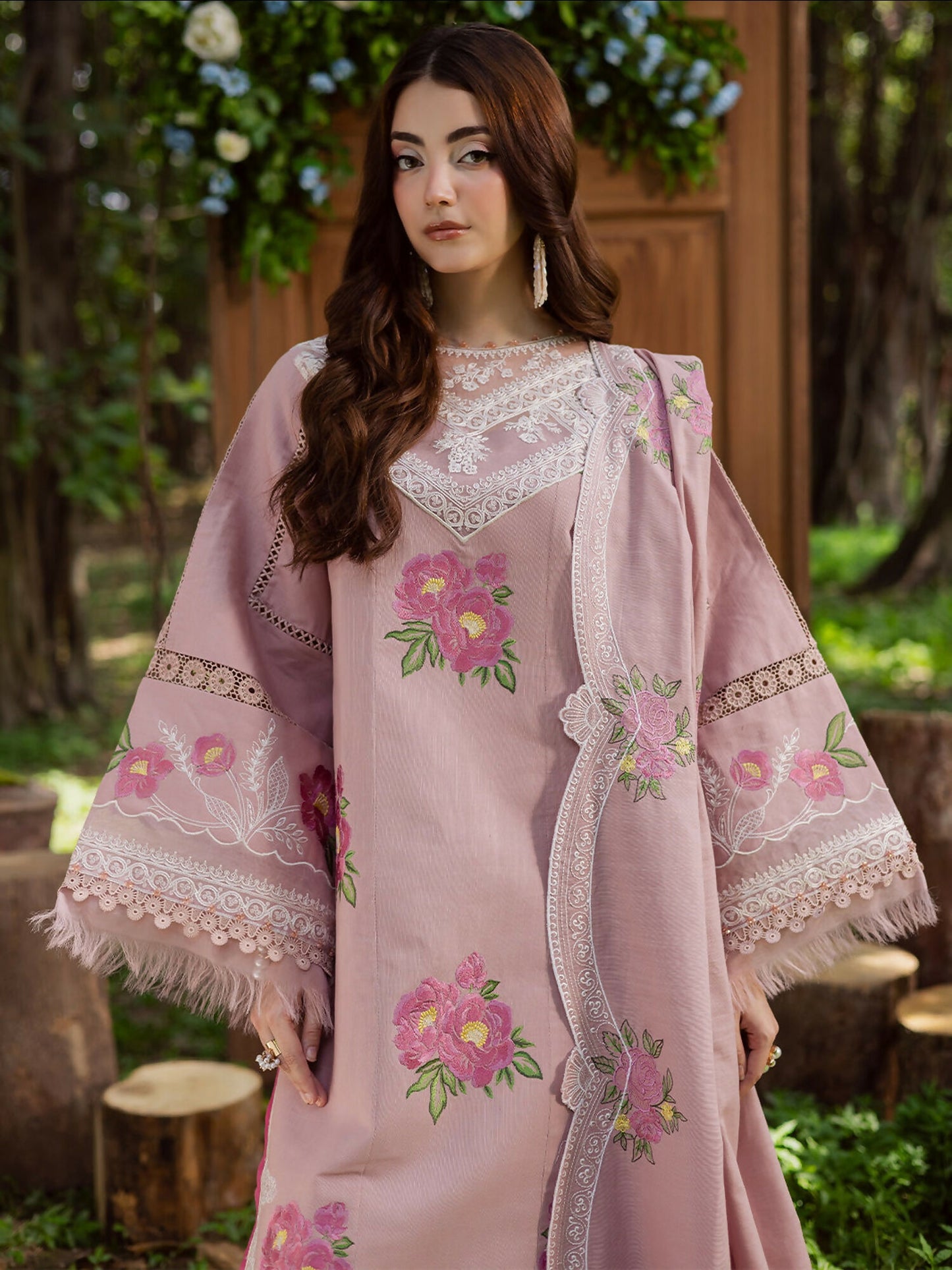 Parishay Winterwood Tales Khaddar Embroidered Unstitched 3-Piece Suit- WW - 01
