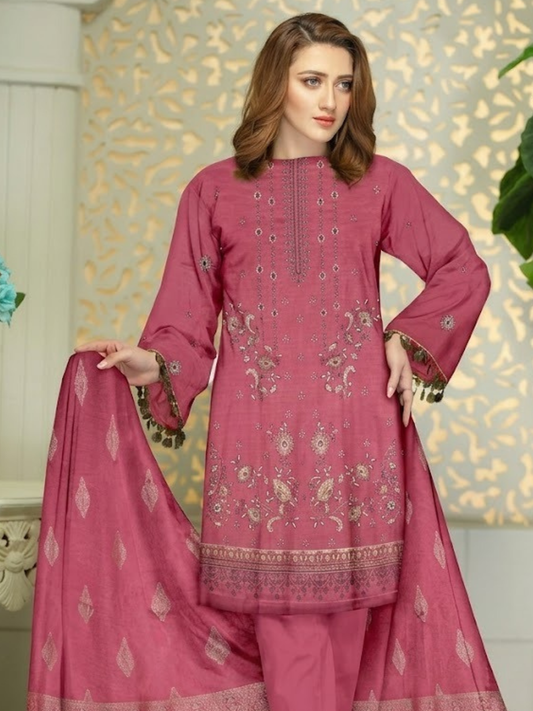Bin Shaukat Noor Fatima Vol 08 Lawn Embroidered Unstitched 3-Piece Suit