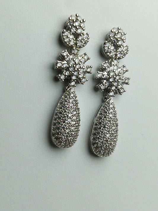 H&A Jewellery One Carat American Diamond Earrings