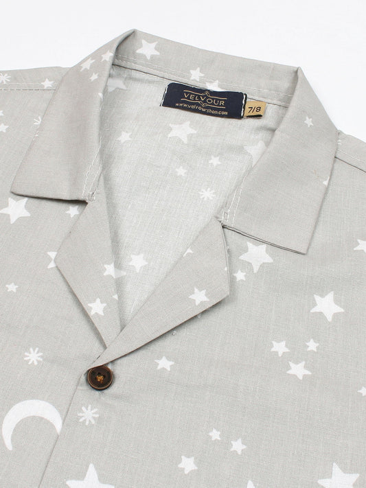 Velvour Soft linen Printed Co-Ord Set-VC34