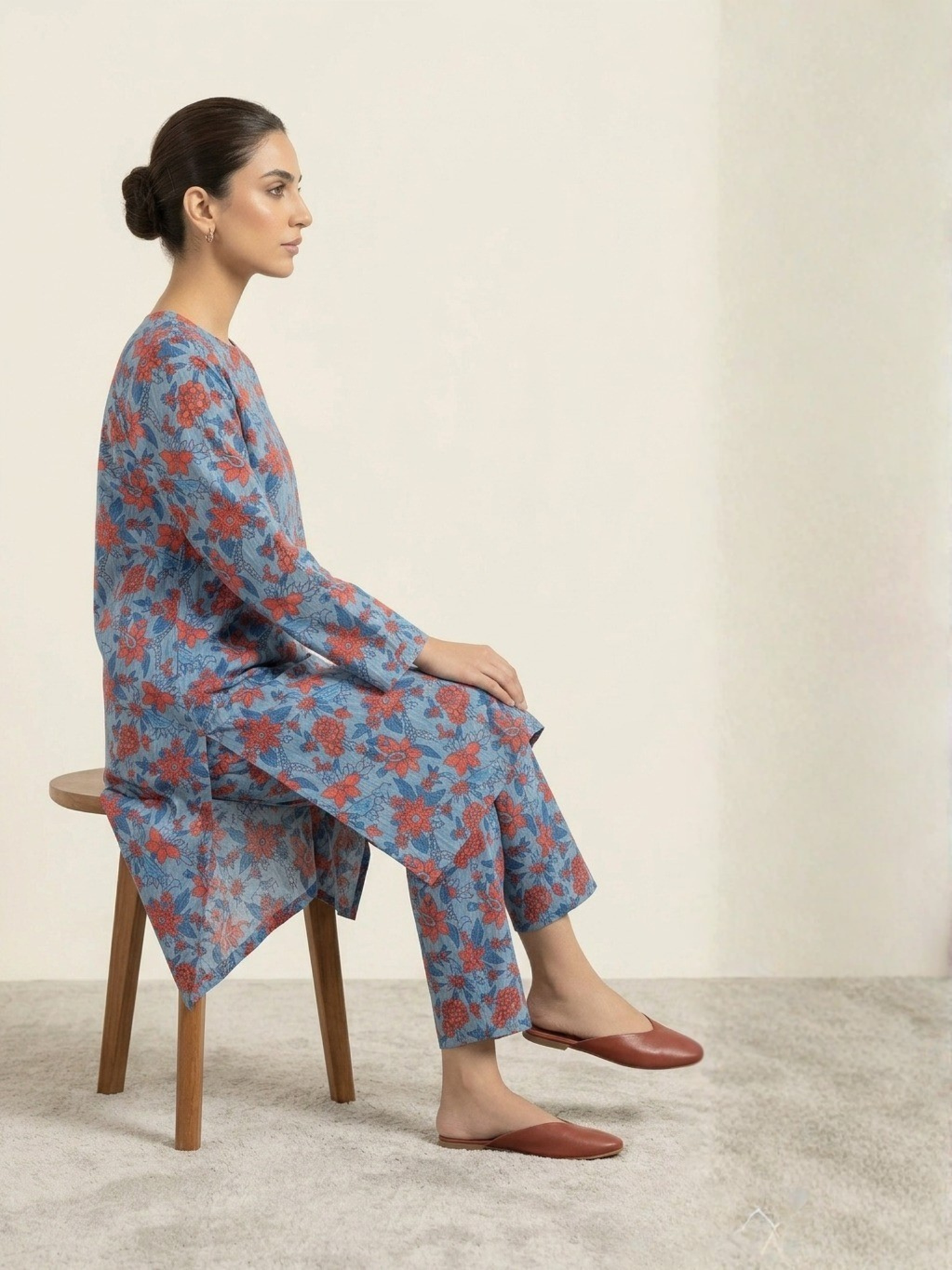 Blue Bin Shaukat Lawn Printed Unstitched 2-Piece Suit