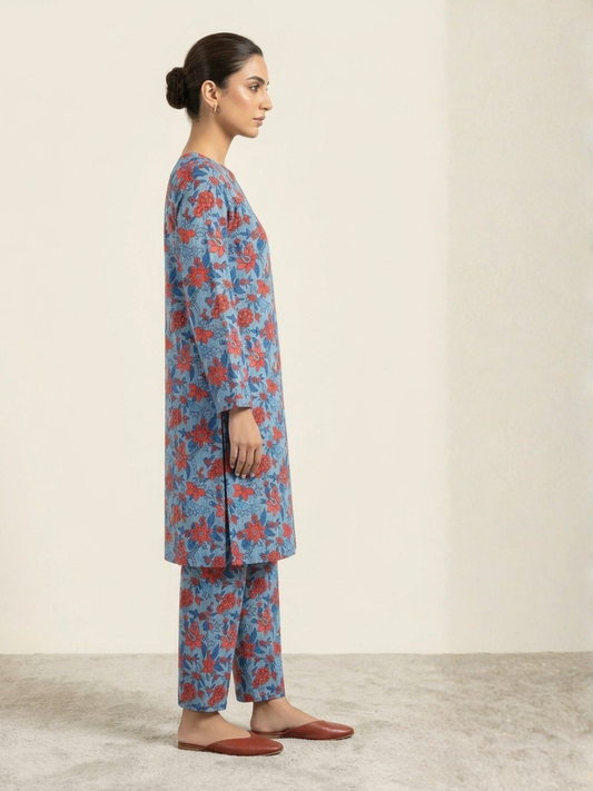 Blue Bin Shaukat Lawn Printed Unstitched 2-Piece Suit