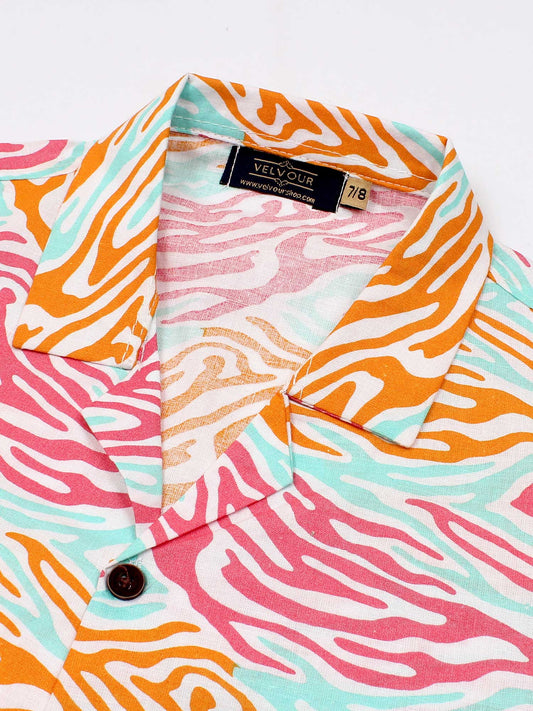 Velvour Cotton Printed Co-Ord-Set-VC30