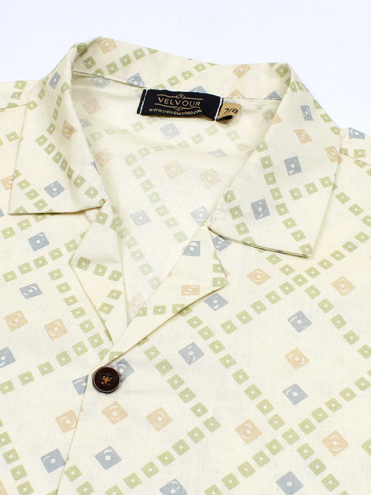 Velvour Girls Cotton Printed Co-Ord Set-VG165-A