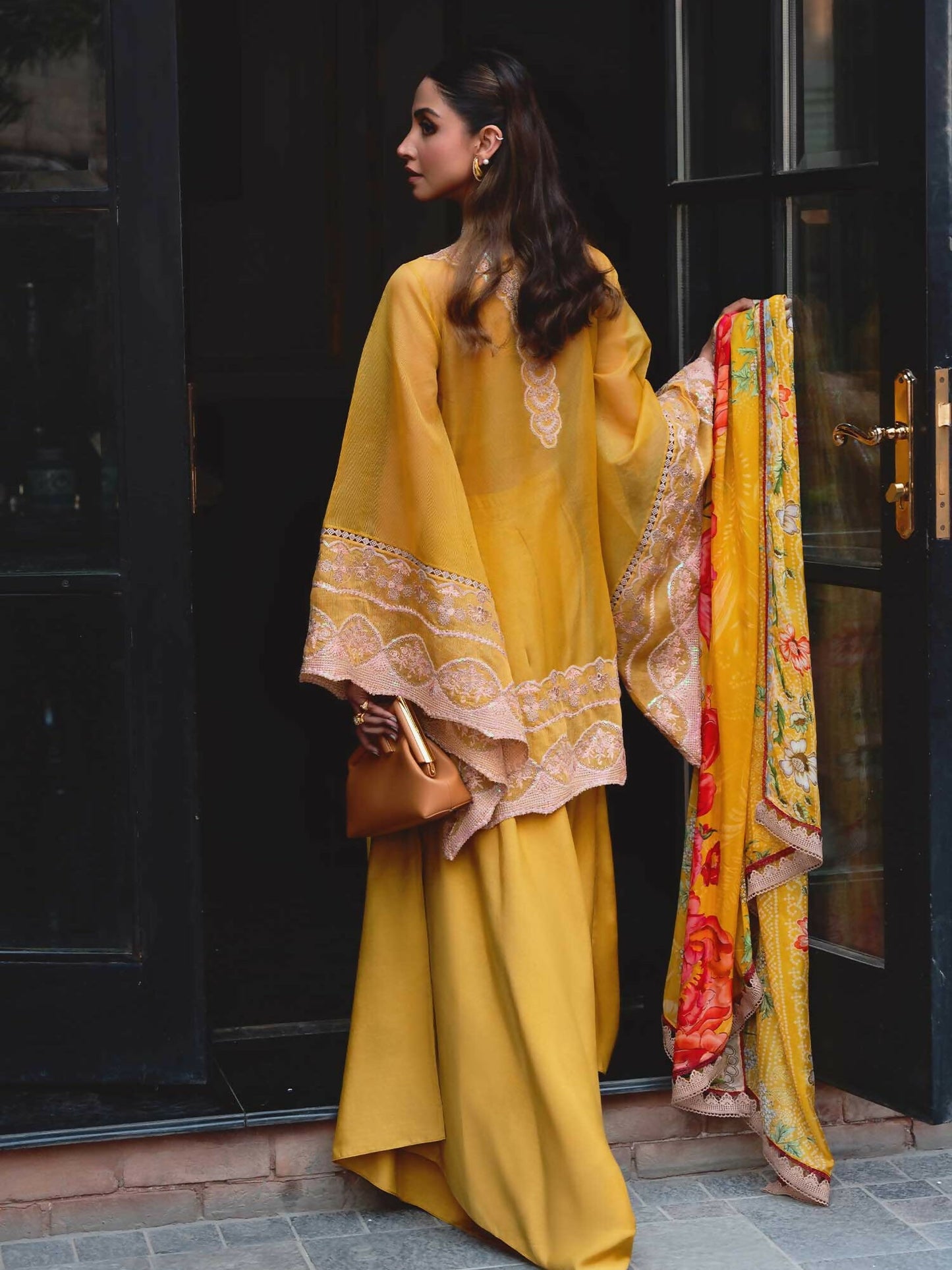 Shiza Hassan Aira Luxury Pret Cotton Net Embroidered Stitched 4-Piece Suit-Maeve