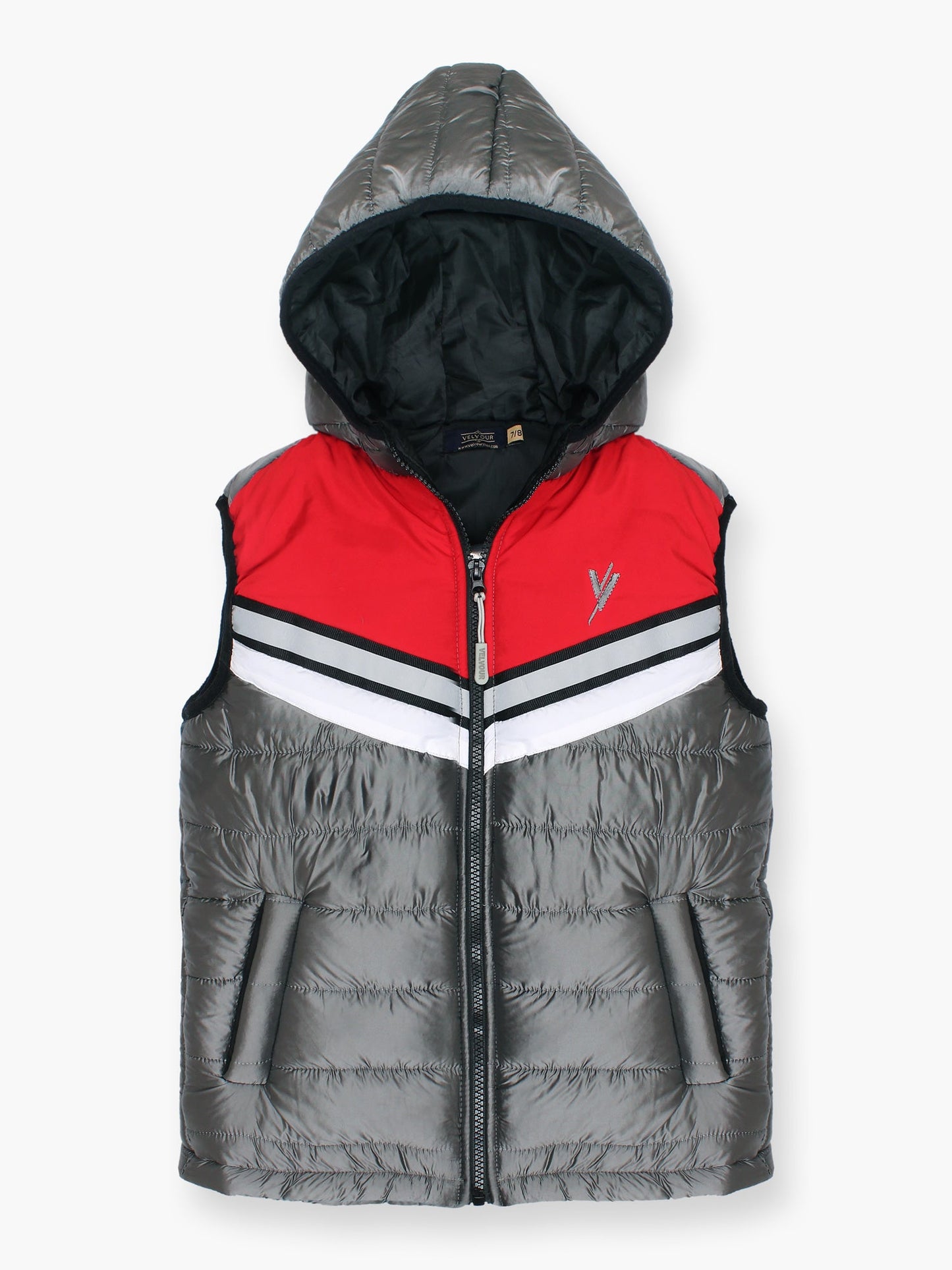 Velvour Sleeveless Hooded Puffer Jacket-VJ57-A