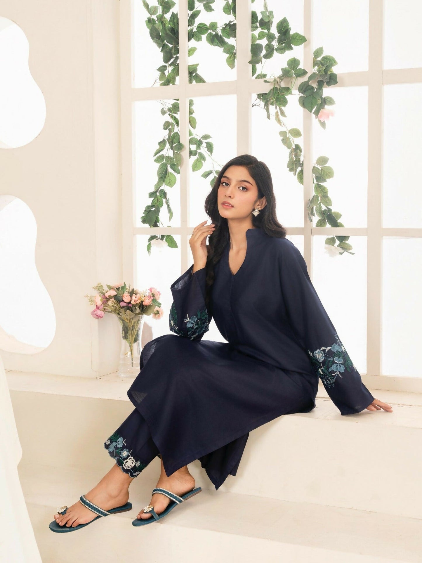 Stylish Collection Aaraish Cotton Embroidered Stitched 2-Piece Suit-Zumar