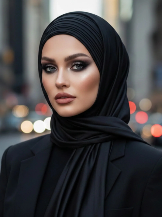 Duas Boutique Pack of 3 Silk Hijab Stoller-Pst-5