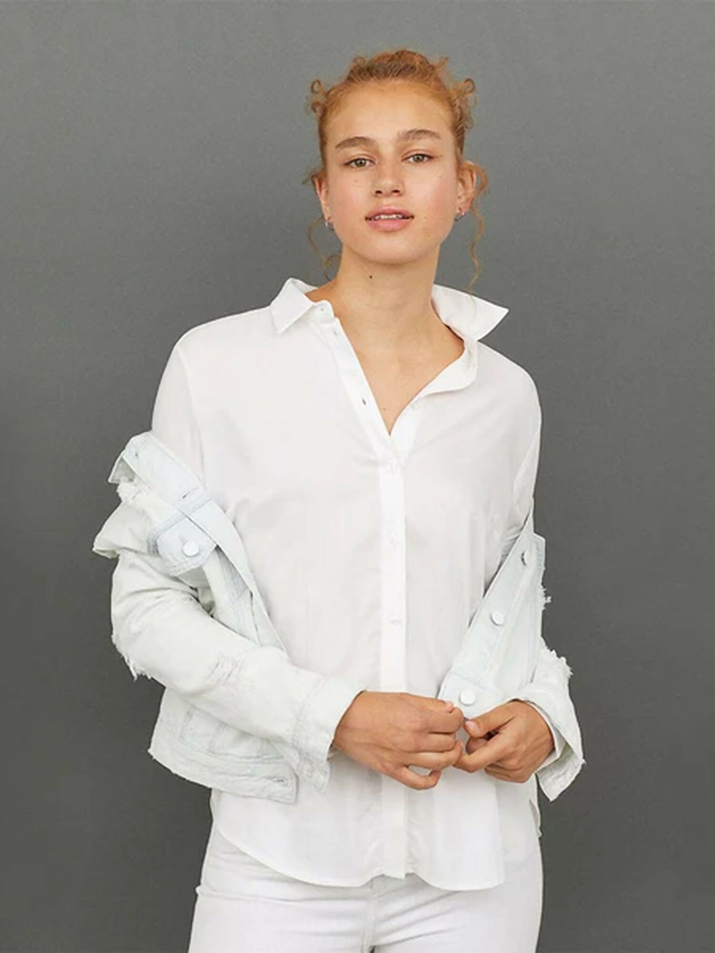 White Maroon Funky's Plain Casual shirt-8949
