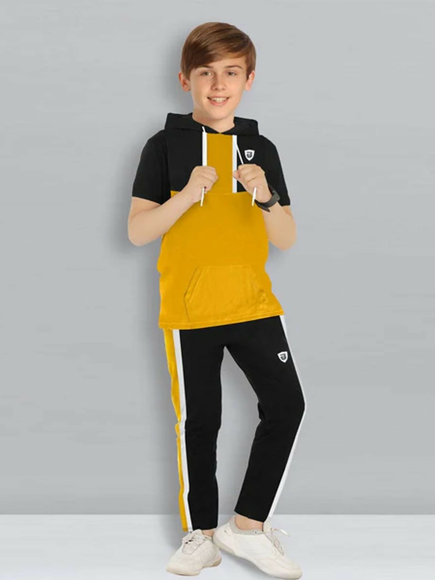 Jupiter Plain Athletic Hooded Tracksuit-13735
