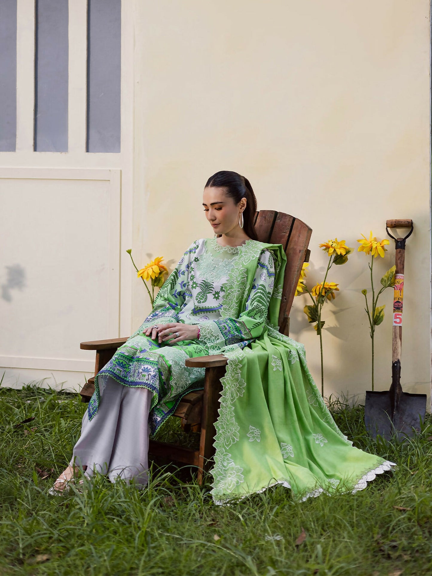 Mahnur Gardenia Khaddar Embroidered Unstitched 3-Piece Suit-GR-07