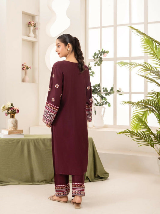 Stylish Collection Aaraish Linen Embroidered Stitched 2-Piece Suit-Nazakat