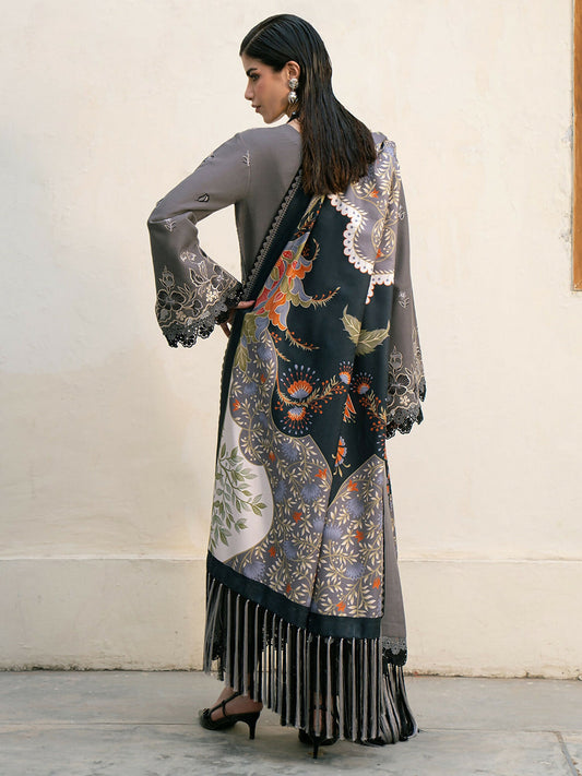 Binilyas Gulrukh Khaddar Embroidered Unstitched 3-Piece Suit-63-A