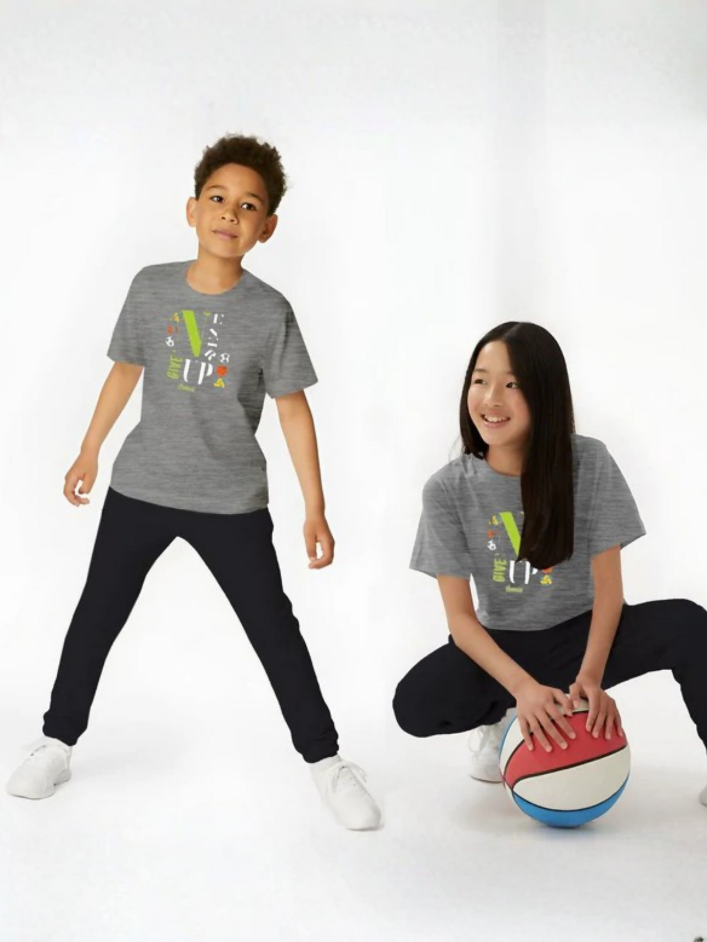 Jupiter Printed Never Give Up Twin Set-13967
