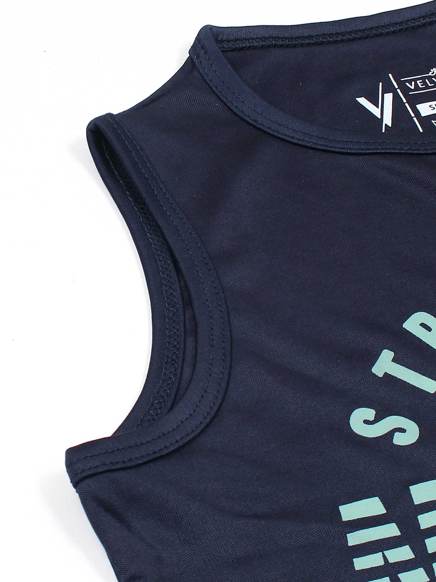 Velvour Poly Athletic Sleeveless Tracksuit-VST58-C