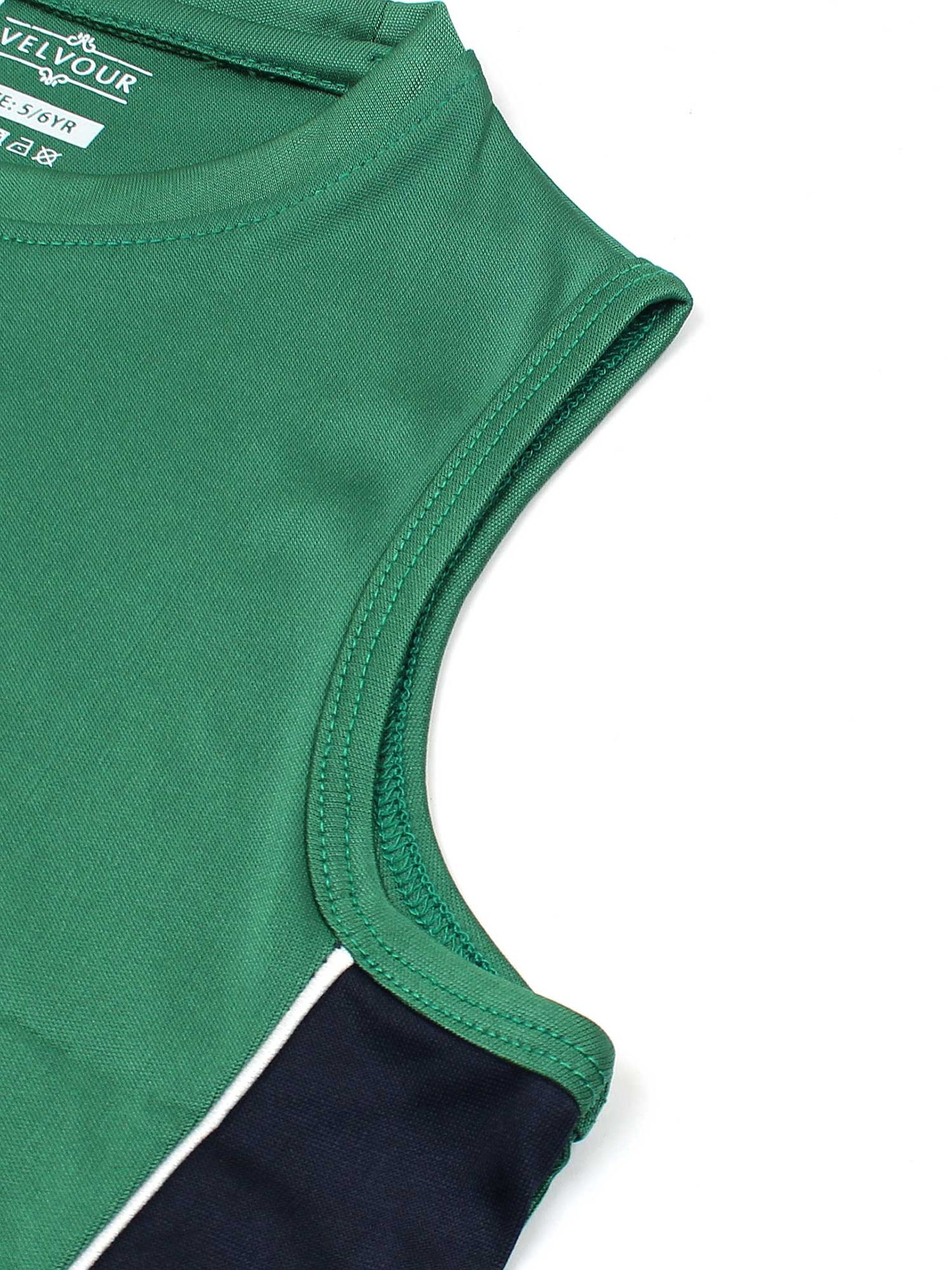 Velvour Poly Athletic Sleeveless Tracksuit-VST60-B
