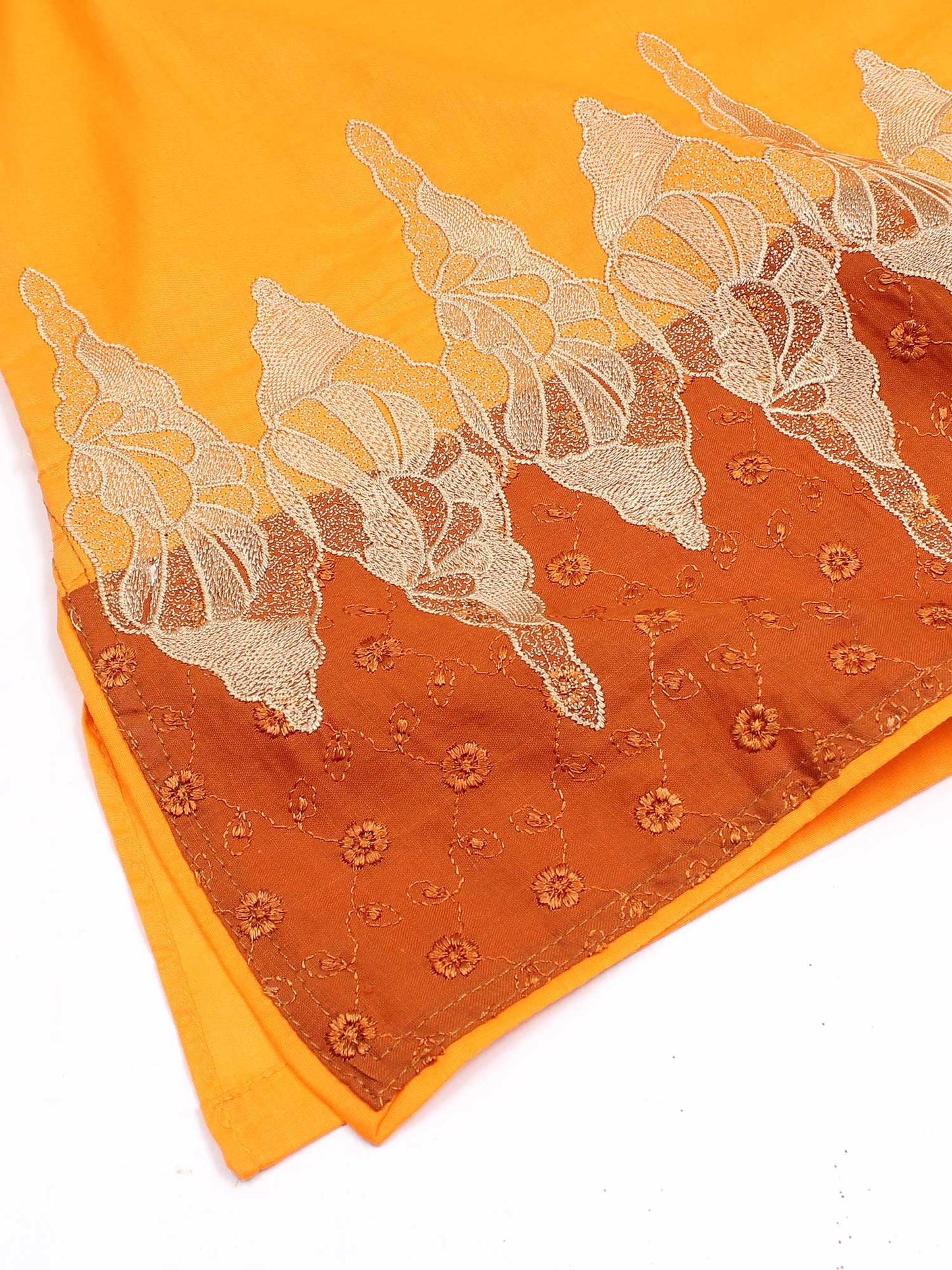 Velvour Girls Cotton Embroidered C0-Ord Set-VG156-B