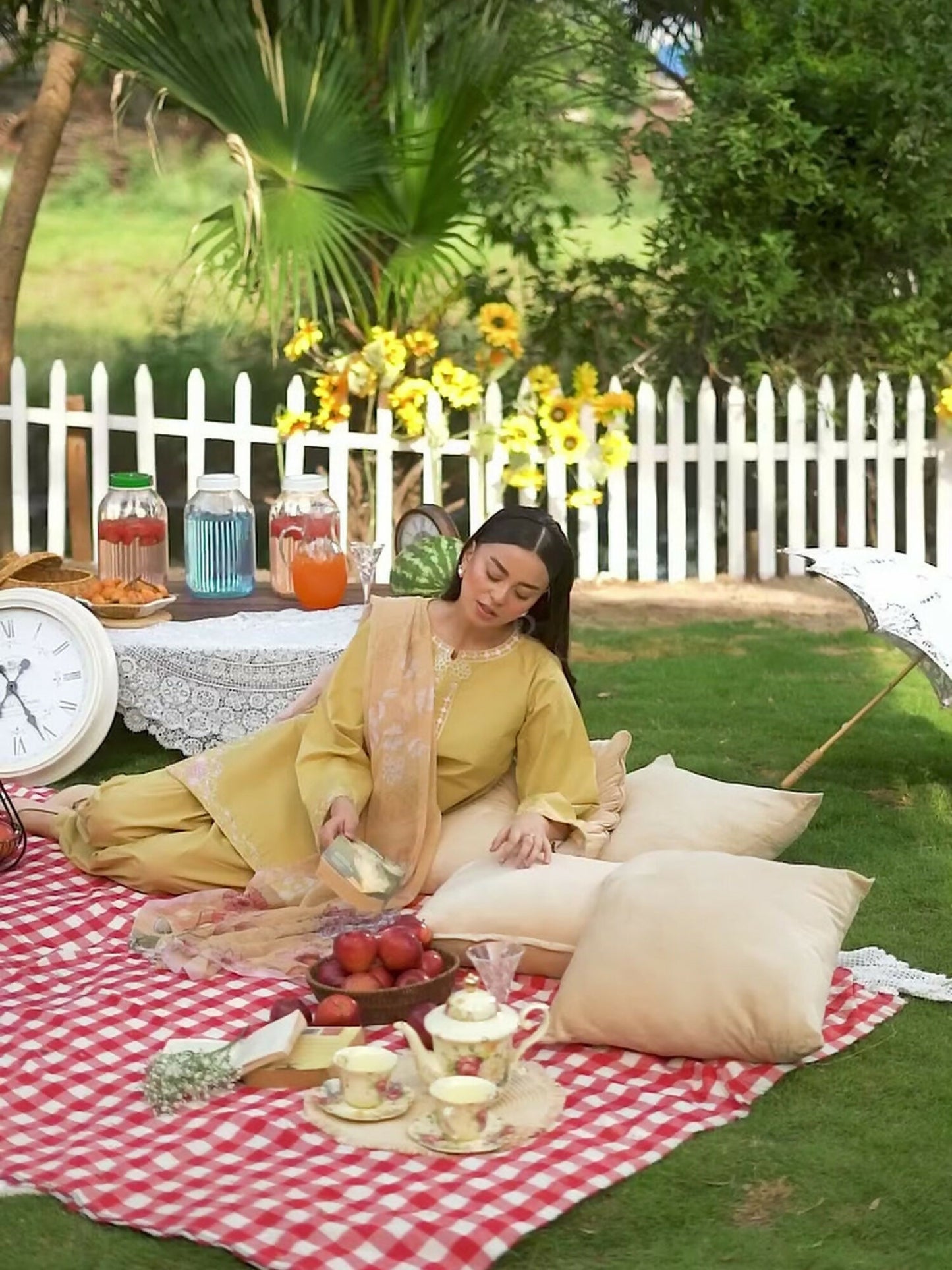 Mannat Clothing Summer-Sky Lawn Embroidered Stitched Suit-Lemon Gleam