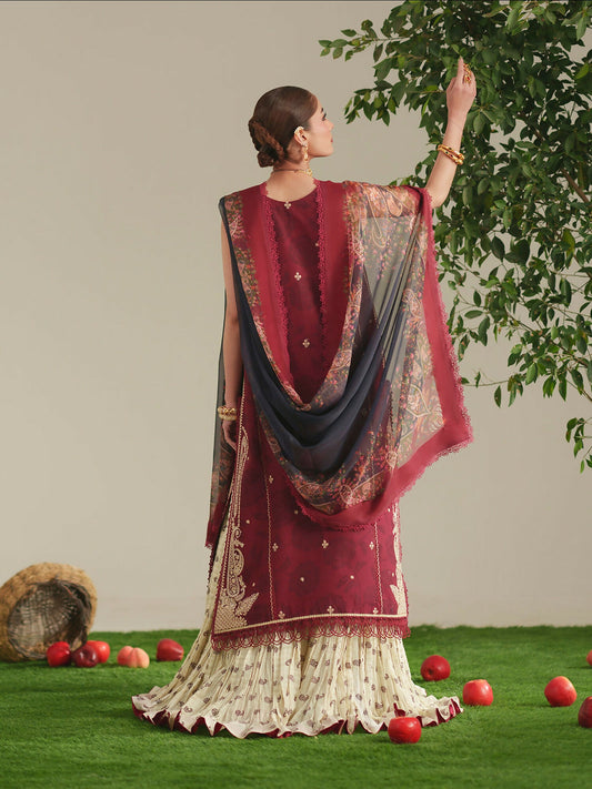 Binilyas Jojo Summer'26 Lawn Embroidered Unstitched 3-Piece Suit-84B