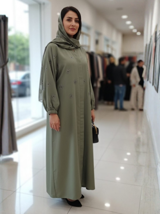 Islami Hijab Centre Haya Premium Series Imported Nida Embroidered Abaya