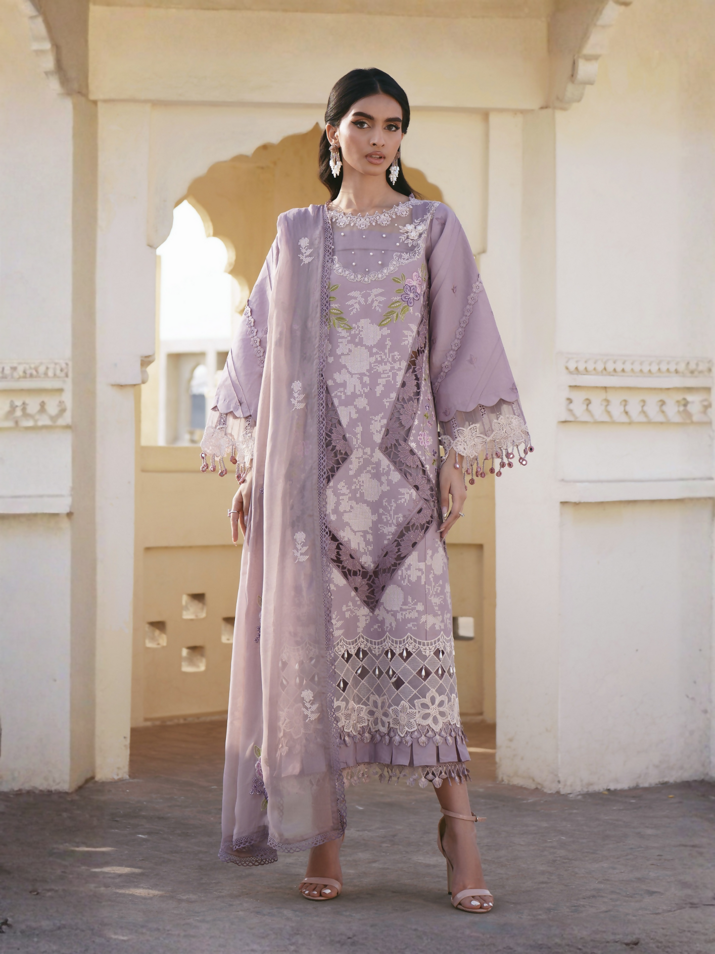 Parishay Shangrila Lawn Embroidered Unstitched 3-Piece Suit-SLA-09