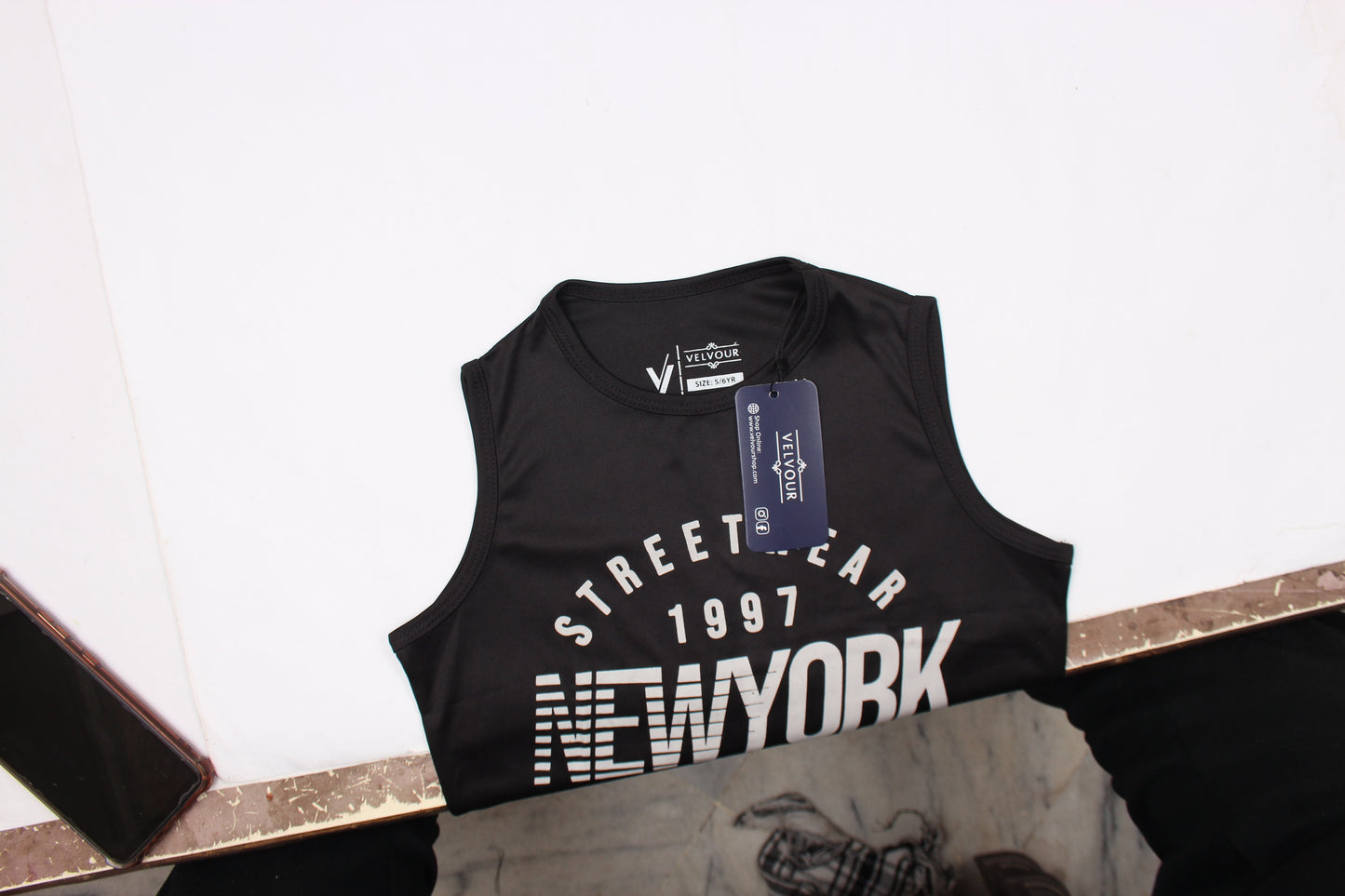 Velvour Poly Athletic Sleeveless Tracksuit-VST58-A