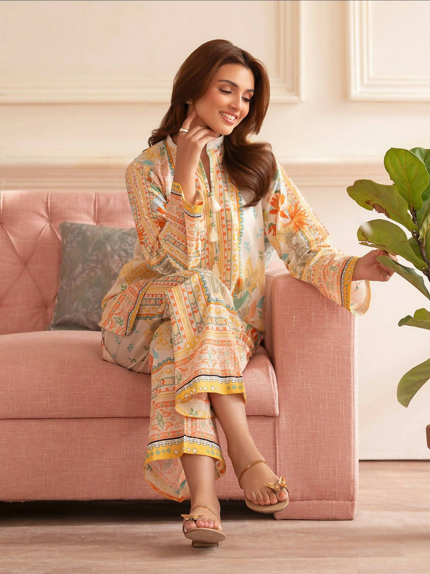 Mahnur Noir Lawn'26 Printed Unstitched 2-Piece Suit-N-05