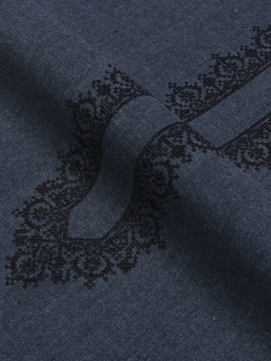 Fabrich Men Khaddar Cutwork Embroidered Unstitched Shalwar Kameez-GTS-KB-014