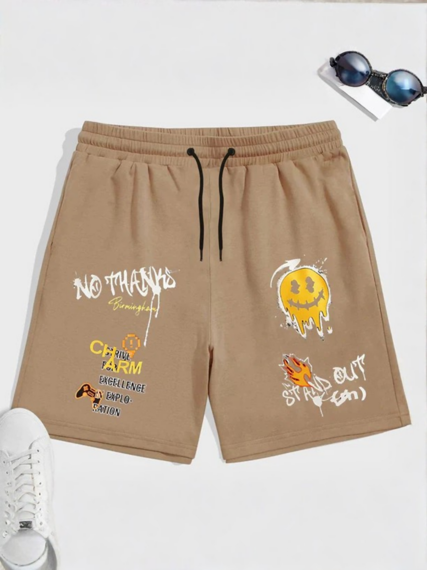 Jupiter Printed Graphic Terry Short-13393