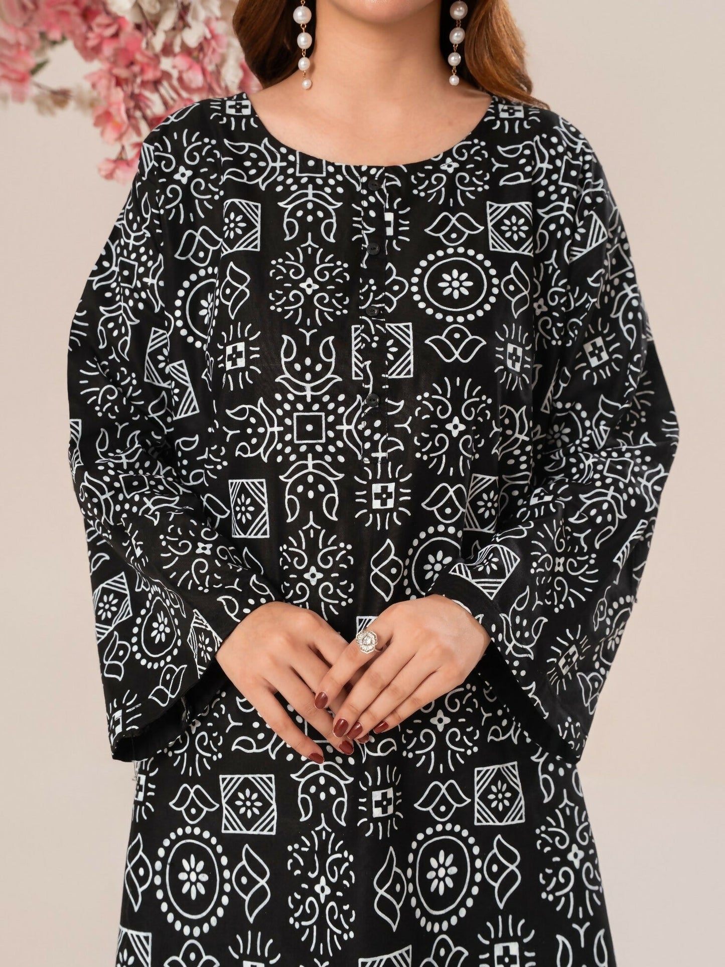 Stylish Collection Luxe Edit Cotton Printed Stitched 3-Piece Suit-Noor Jahan