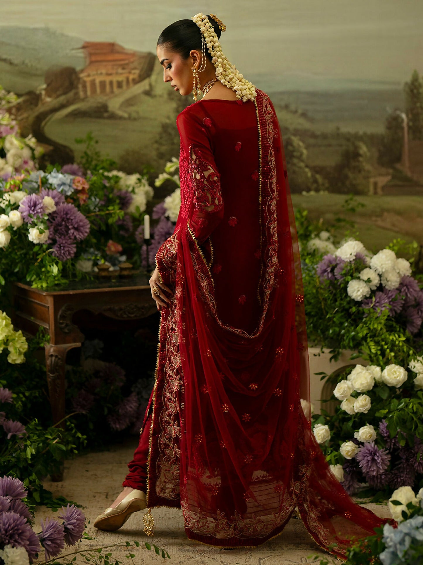Parishay Ranibagh Luxury Formals Organza Embroidered Unstitched 3-Piece Suit-Mahroosh